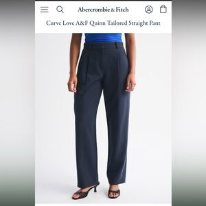 Abercrombie & Fitch Dark Blue Women's Trousers